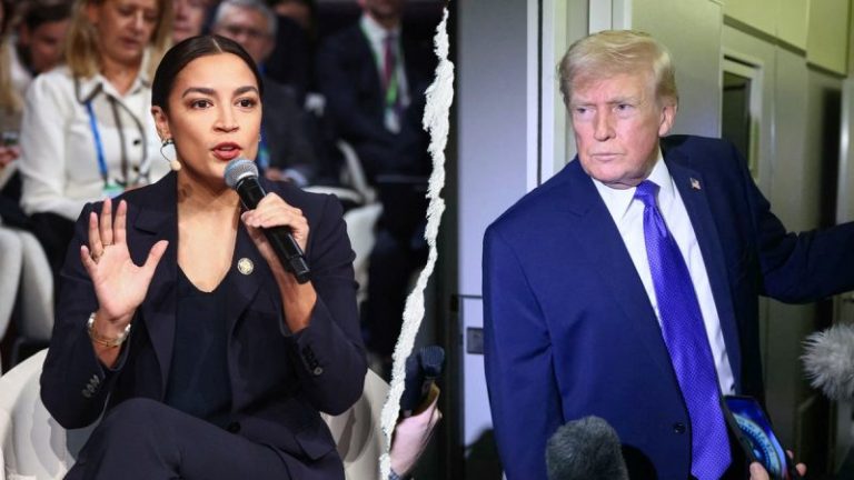 Trump hammers AOC Munich stumbles as ‘not a good look for the United States’